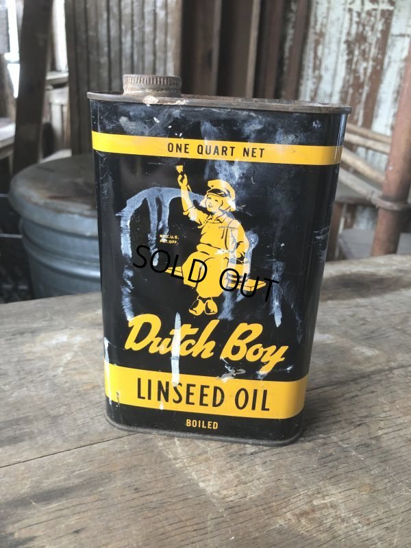 画像1: Vintage Advertising Tin Dutch Boy LISSEED OIL (M834)