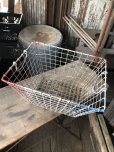 画像12: Vintage Large Wire Metal Rustic Farm Basket Heavy (M842)