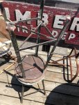 画像15: Vintage Industrial Stool with Wood Seat (M843)