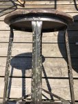 画像11: Vintage Industrial Stool with Wood Seat (M843)