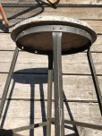 画像14: Vintage Industrial Stool with Wood Seat (M844)