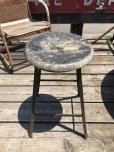 画像16: Vintage Industrial Stool with Wood Seat (M844)