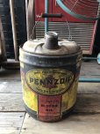 画像1: Vintage Motor Gas Oil 5 Gallon Can PENZOIL (M700)  (1)