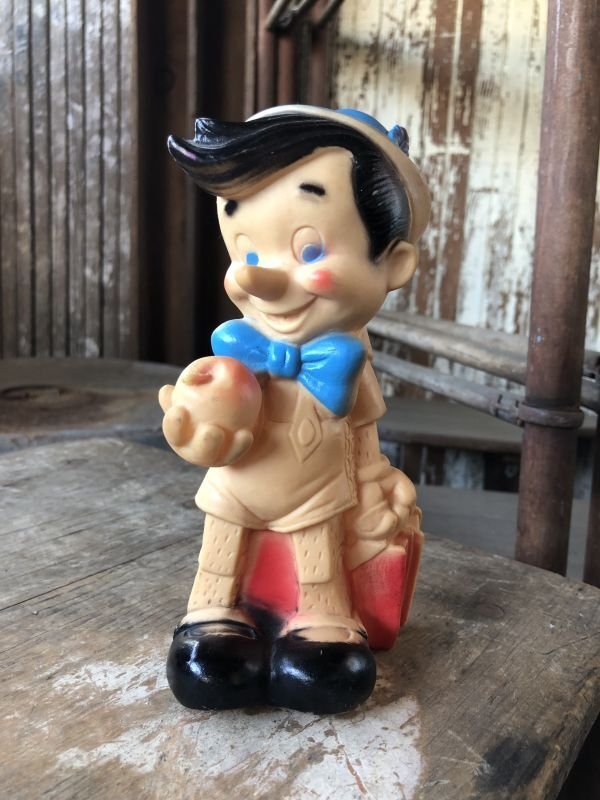 画像2: 60s Vintage DELL Disney Pinocchio Rubber Doll (M846)