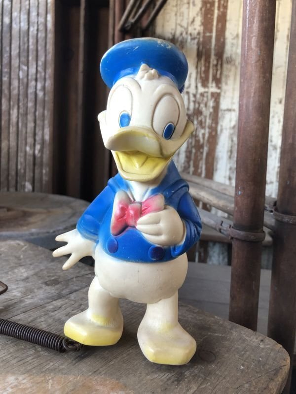 画像2: 60s Vintage DELL Disney Donald Duck Rubber Doll (M849)