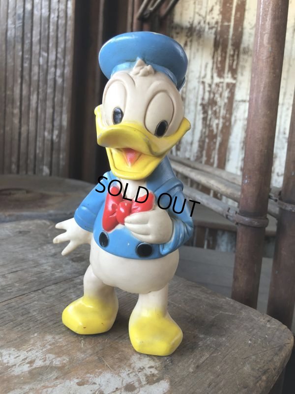 画像2: 60s Vintage DELL Disney Donald Duck Rubber Doll (M848)