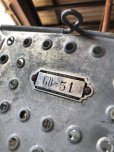 画像3: Vintage Metal Wire Locker Basket w/ Number Plate GB-51 (M855)