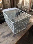 画像6: Vintage Metal Wire Locker Basket w/ Number Plate GB-46 (M853)