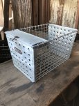 画像1: Vintage Metal Wire Locker Basket w/ Number Plate GB-46 (M853) (1)