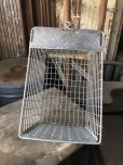 画像10: Vintage Metal Wire Locker Basket w/ Number Plate GB-415 (M857)