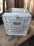 画像2: Vintage Metal Wire Locker Basket w/ Number Plate GB-718 (M852) (2)