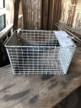 画像8: Vintage Metal Wire Locker Basket w/ Number Plate GB-109 (M856)