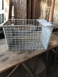 画像7: Vintage Metal Wire Locker Basket w/ Number Plate GB-6 (M854)