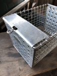 画像3: Vintage Metal Wire Locker Basket w/ Number Plate GB-415 (M857)