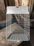 画像10: Vintage Metal Wire Locker Basket w/ Number Plate GB-46 (M853)