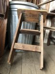 画像13: Vintage Wooden Folding Ladder Step Stool (M860)