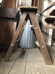 画像5: Vintage Wooden Folding Ladder Step Stool (M860)