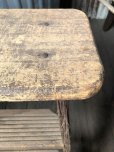 画像11: Vintage Wooden Folding Ladder Step Stool (M860)