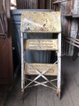 画像15: Vintage Industrial Metal Folding Ladder Step Stool (M861)