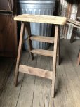 画像4: Vintage Wooden Folding Ladder Step Stool (M860)