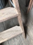 画像8: Vintage Wooden Folding Ladder Step Stool (M860)