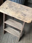 画像10: Vintage Wooden Folding Ladder Step Stool (M860)