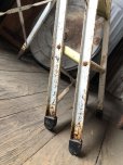 画像6: Vintage Industrial Metal Folding Ladder Step Stool (M861)