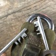 画像14: Antique Brass Handcrafted Solid THUNDER Brand 8 Levers Padlock (B873)