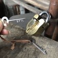 画像3: Antique Brass Handcrafted Solid THUNDER Brand 8 Levers Padlock (B873)