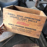 Vintage Wood Box Western Xpert LOADED SHOT SHELLS (M886)