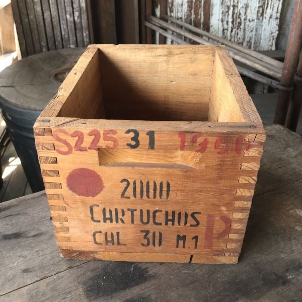 画像2: Vintage Wood Box 2000 CARTUCHOS CAL 30 M.1 (M885)