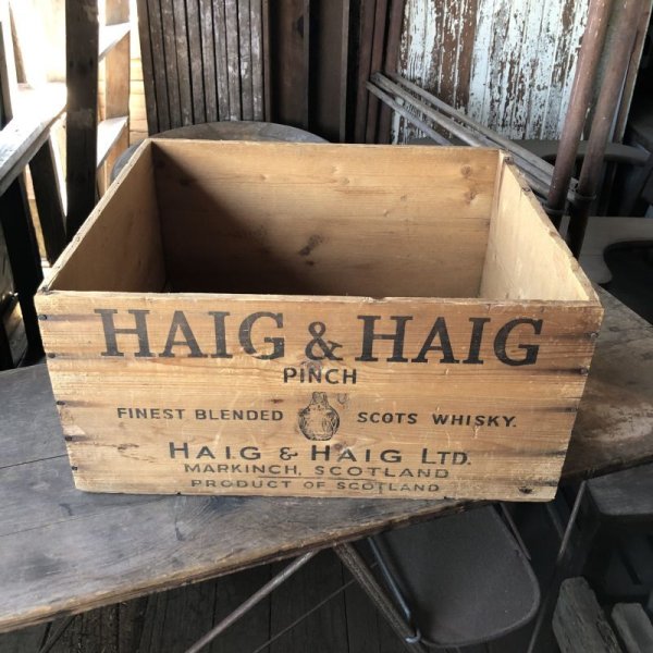 画像2: Vintage Wood Box HAIG & HAIG PINCH SCOTS WHISKY (M888)