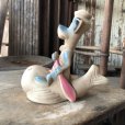 画像3: 60s DELL HANNA- BARBERA Huckleberry Hound on Whale Rubber Squeaky Toy (M895)