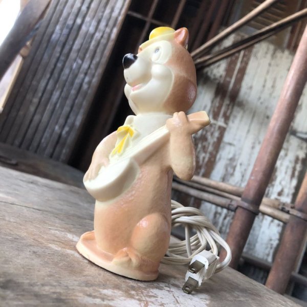 画像2: Vintage Rubber Doll Bear Lamp (M894)