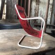 画像5: 70s Vintage Snoopy Sling Lounge Lawn Doll Chair Red (M898)