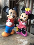 画像1: 90s Vintage Disney Mickey & Minnie Bank Doll Set (M935) (1)