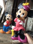 画像5: 90s Vintage Disney Mickey & Minnie Bank Doll Set (M935) (5)