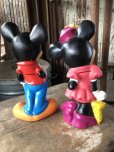 画像3: 90s Vintage Disney Mickey & Minnie Bank Doll Set (M935) (3)