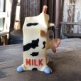 画像5:  Vintage Cow MILK Rubber Squeaker Toy  (M948) 