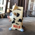 画像3:  Vintage Cow MILK Rubber Squeaker Toy  (M948) 