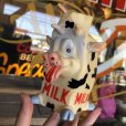 画像1:  Vintage Cow MILK Rubber Squeaker Toy  (M948)  (1)