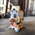 画像2:  Vintage Cow MILK Rubber Squeaker Toy  (M948)  (2)