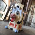 画像7:  Vintage Cow MILK Rubber Squeaker Toy  (M948) 