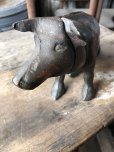 画像19: 40s Vintage Chicago Stockyard Souvenir Cast Iron Copper Wash Piggy Bank (M951) 