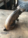 画像15: 40s Vintage Chicago Stockyard Souvenir Cast Iron Copper Wash Piggy Bank (M951) 