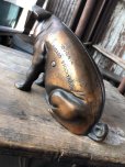 画像13: 40s Vintage Chicago Stockyard Souvenir Cast Iron Copper Wash Piggy Bank (M951) 