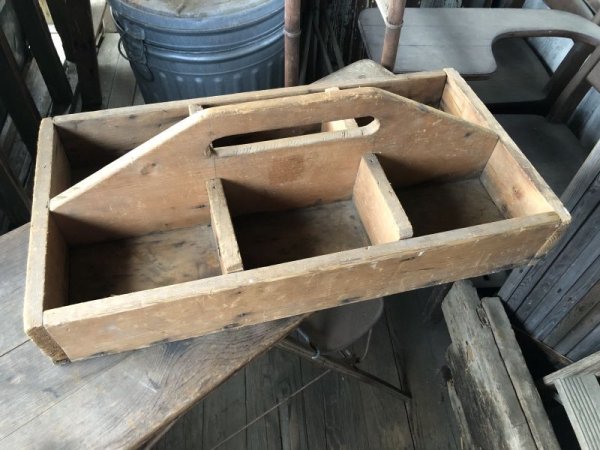 画像1: Vintage Wood Tool Caddy (M961)