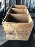 画像3: Vintage Advertising Wooden Crate Wood Box Cooked Ham Krakus Brand (M960)