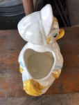 画像6: Vintage Ceramic Baby Planter Mother Goose Duck (M966) 