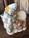 画像11: Vintage Ceramic Baby Planter Clown and Puppy (M965) 